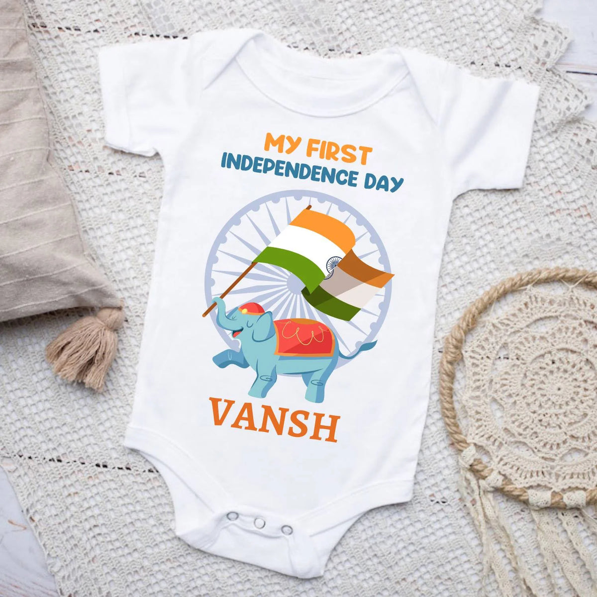 First Independence Day Baby Outfit