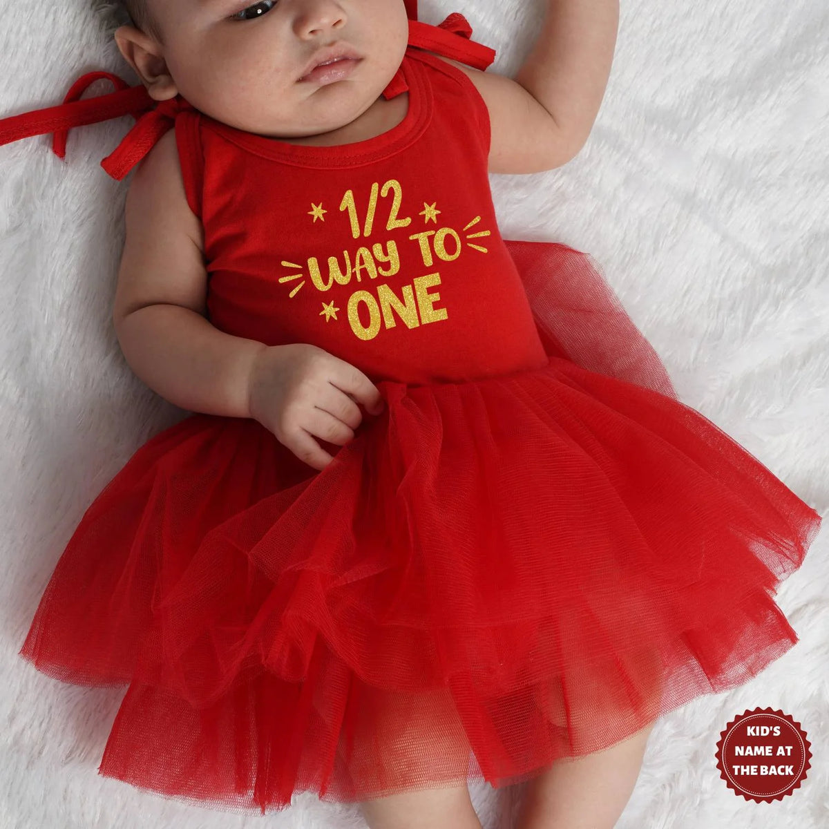Half Way To One Tutu Onesie