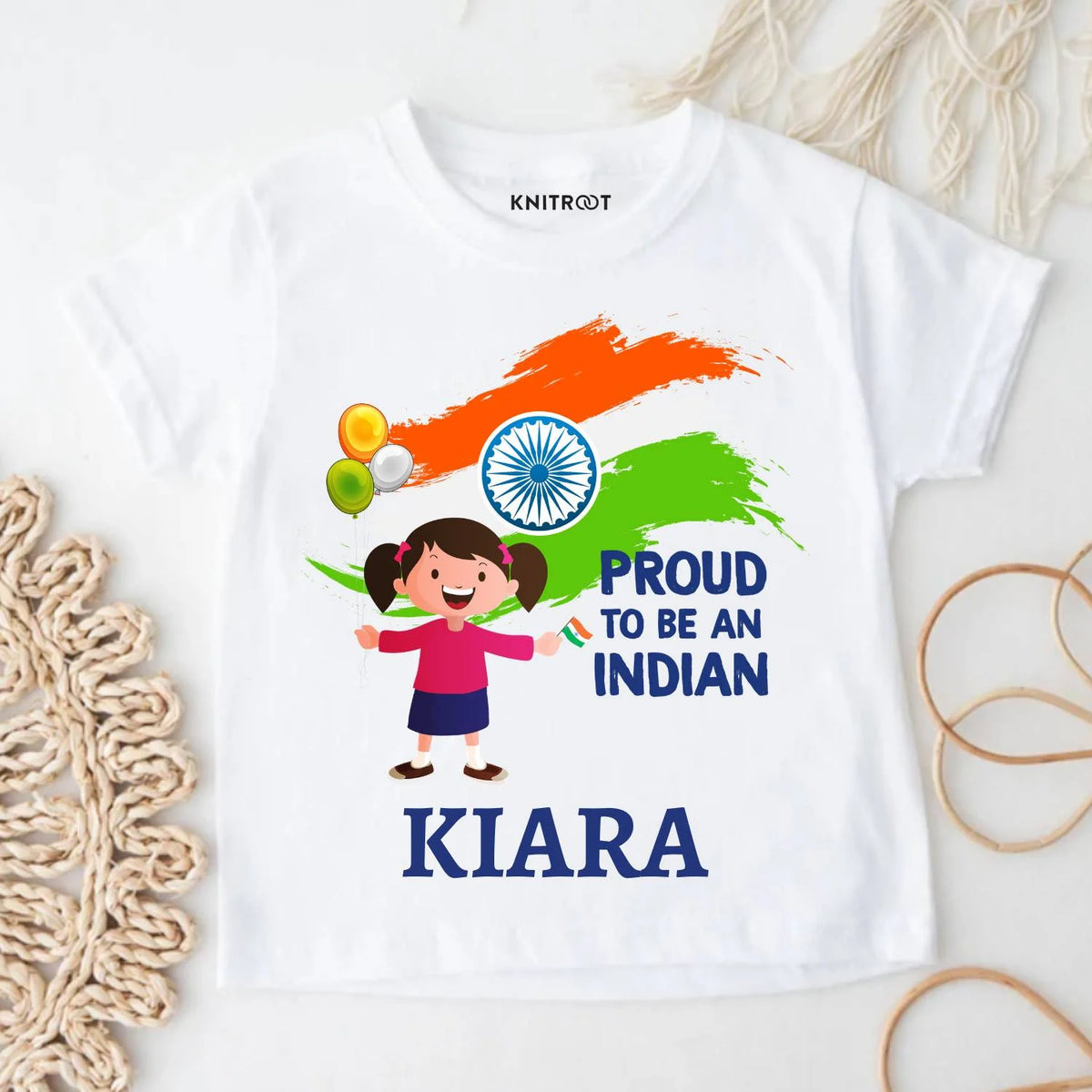 Proud To Be An Indian Baby Girl Outfit