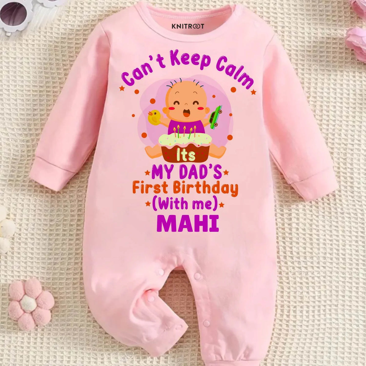 Can’t Keep Calm My Dad’s First Birthday (With Me) Jumpsuit