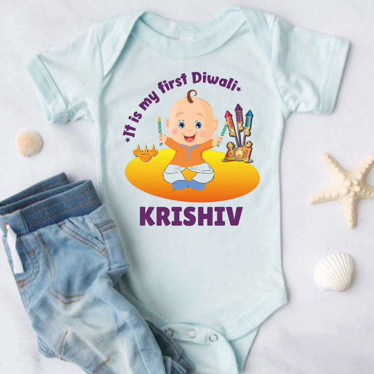 It’s My First Diwali Baby Outfit