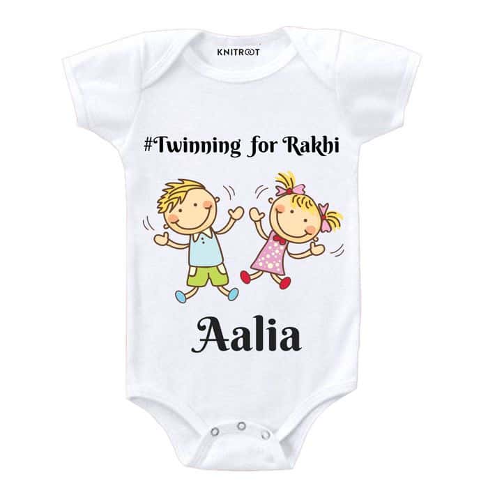 Twinning For Rakhi Baby Outfit