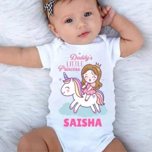 Daddy’s Little Princess Printed Baby Outfit