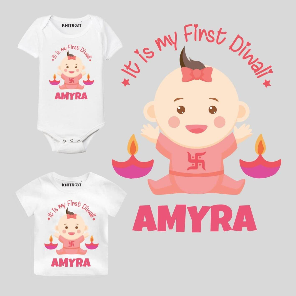 It’s My First Diwali Baby Clothes