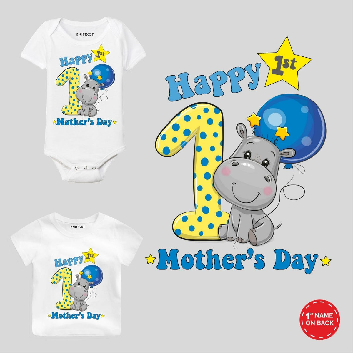 Happy 1st Mother's Day Personalized Outfit