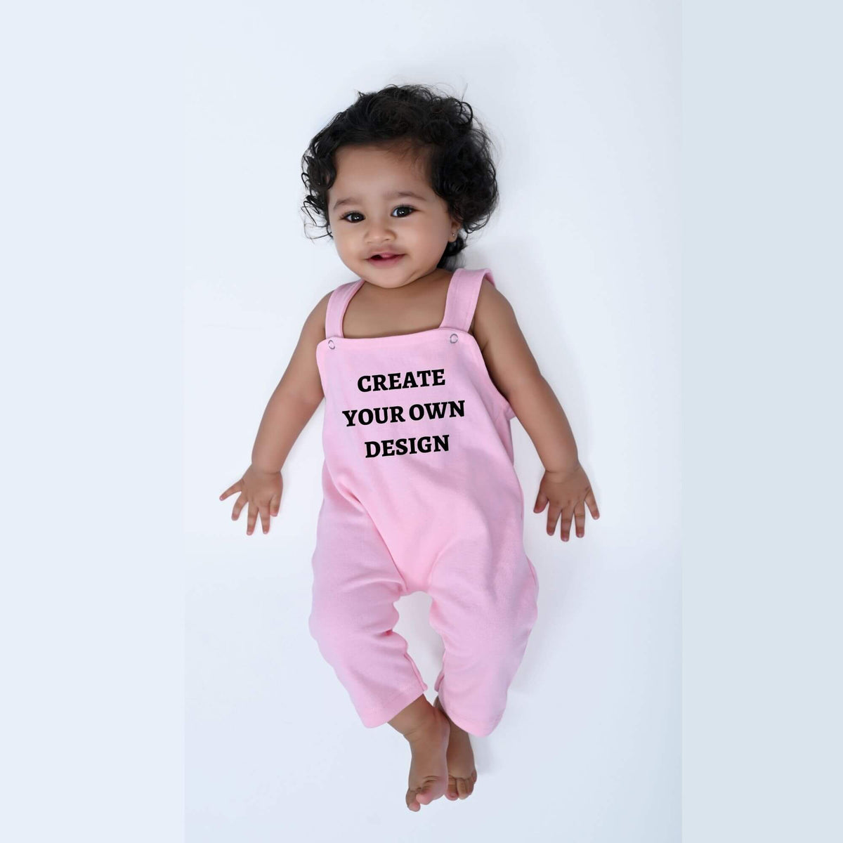 Pink Full-Length Customized Dungaree