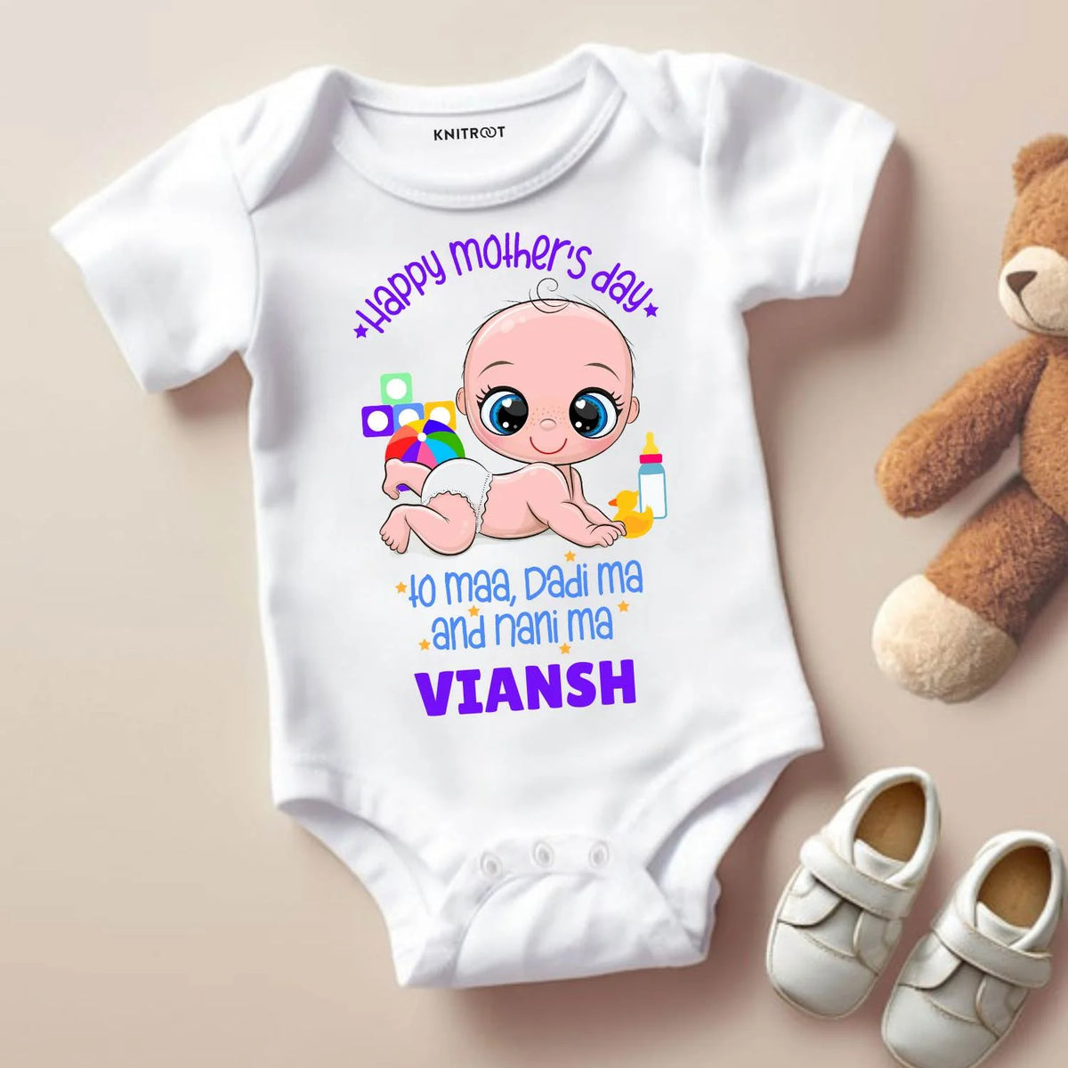 Happy Mother's Day Newborn Baby Outfit