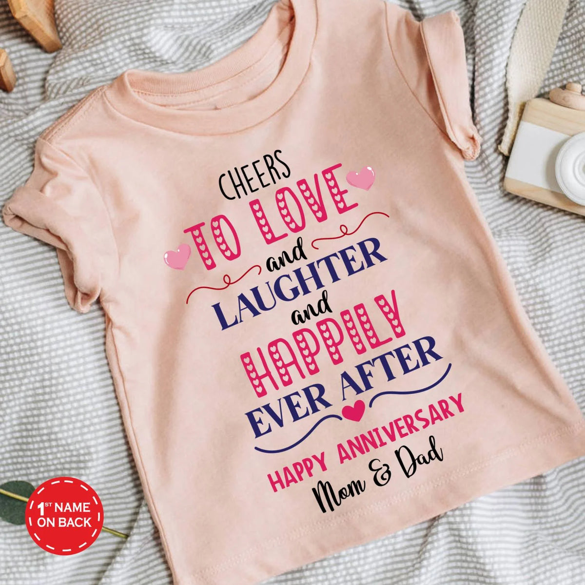 Mom dad Anniversary-Cheers baby wear