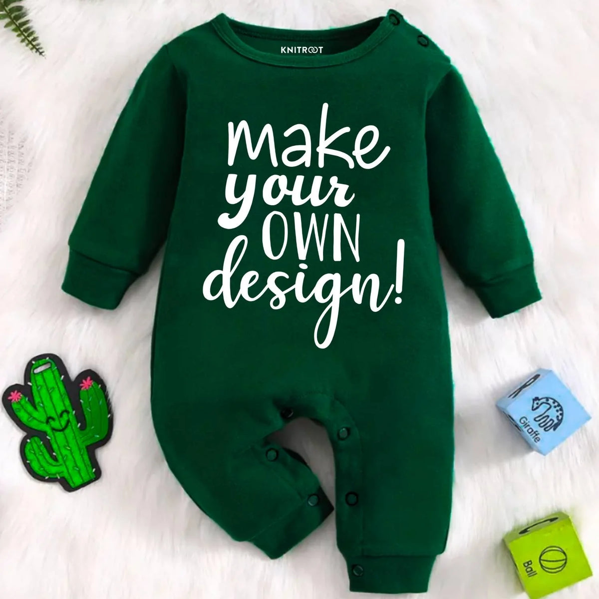 Create Your Own Design On Dark Green Jumpsuit