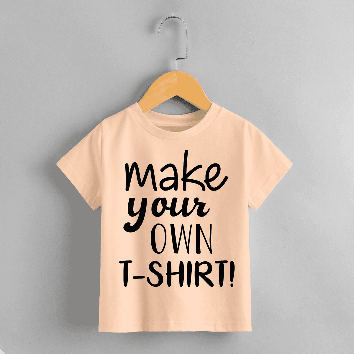 Personalised Kids Peach T-shirts