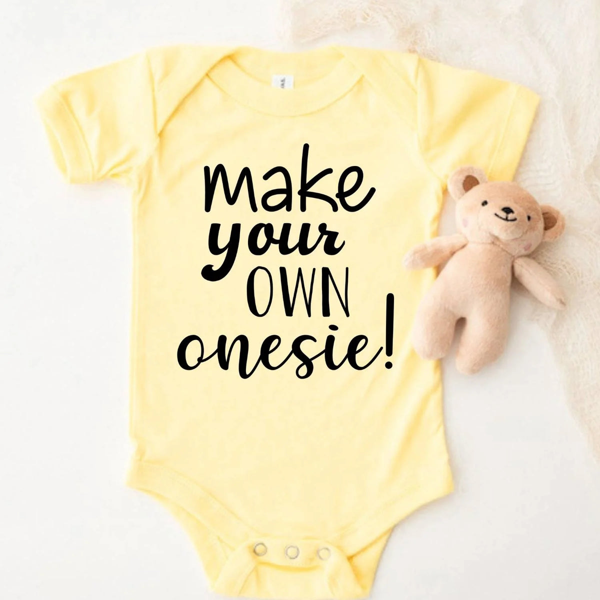 Yellow Fully Customized Onesie For Kids