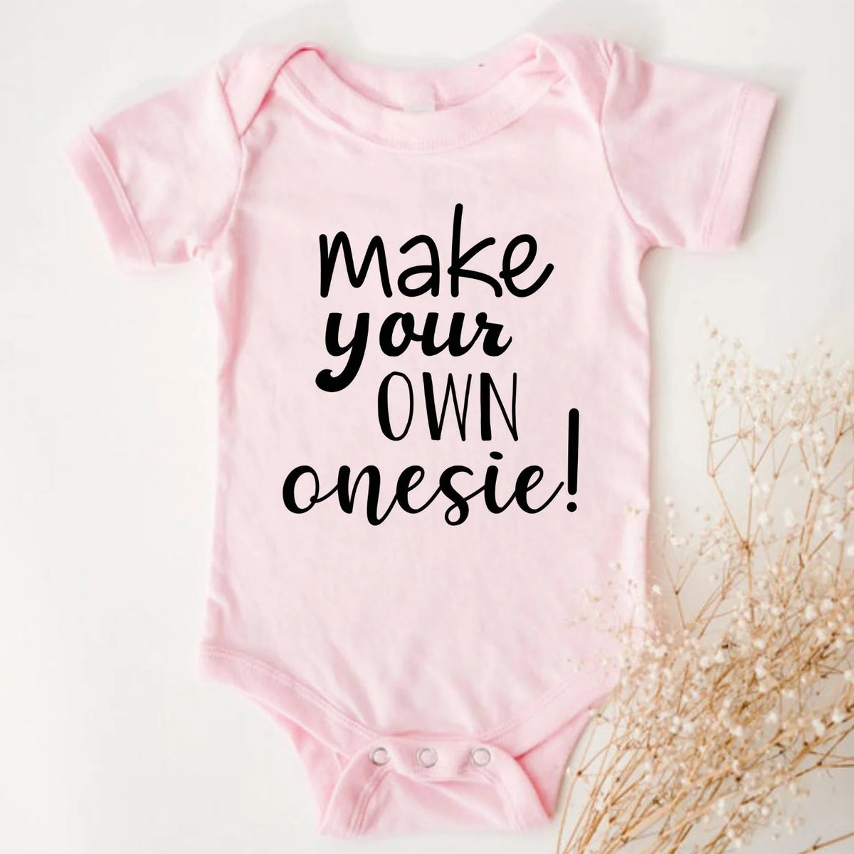 Pink Fully Customized Onesie For Kids