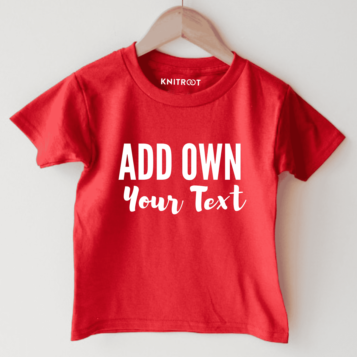 Personalised Kids Red T-shirt