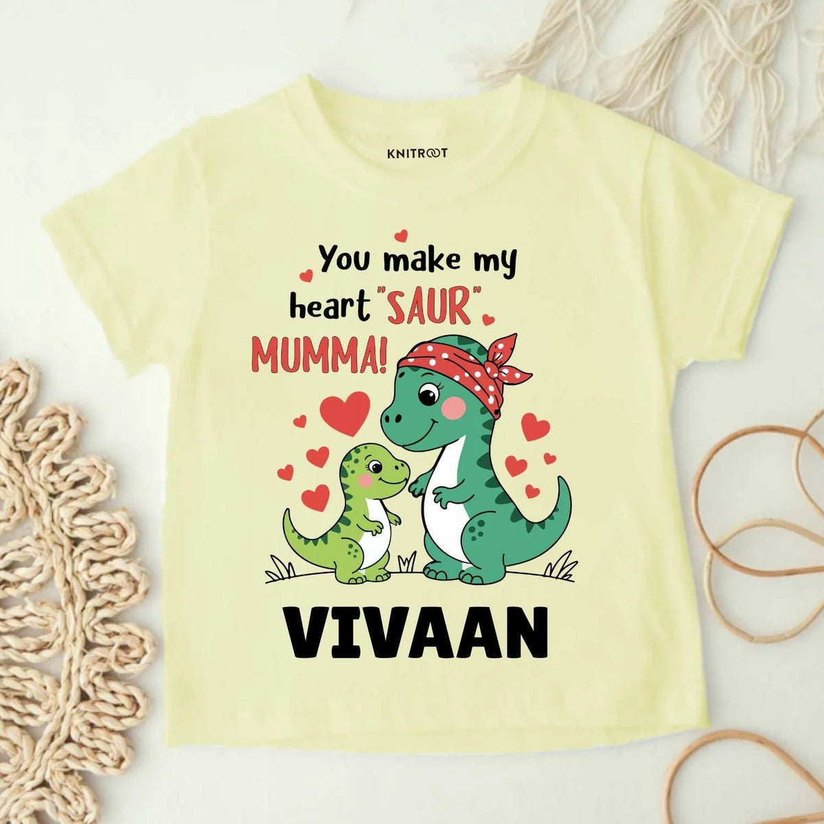 You Make My Heart Saur Mumma! T-shirt For Kids