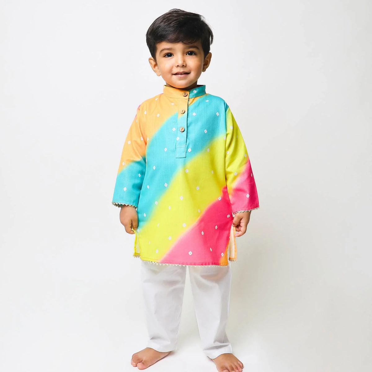 Multicolor Bandhani Kurta & Pajama