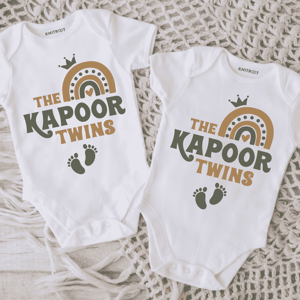 Customize Twins Onesies