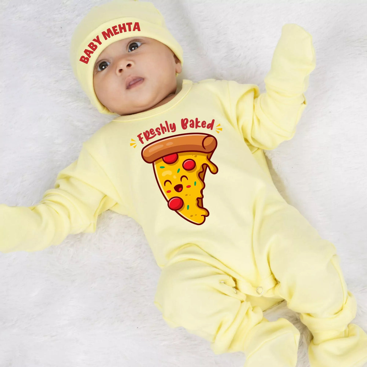 Freshly Baked Printed Baby Jumpsuit Set
