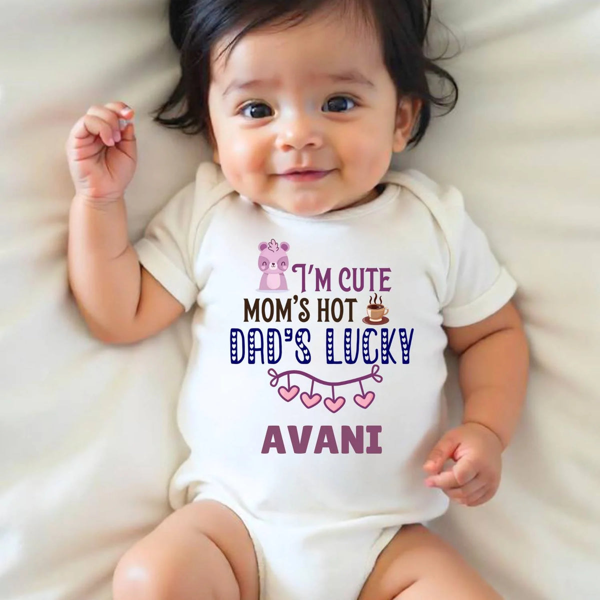I'm cute mom's Dad's Luck Baby Clothes