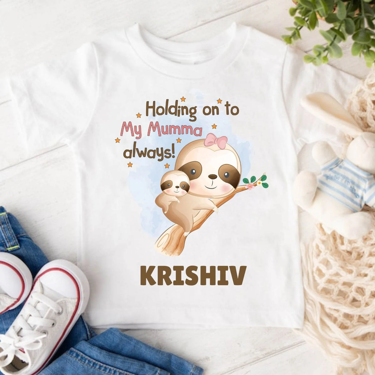 Holding On To Mumma Always! T-shirt Or Onesie