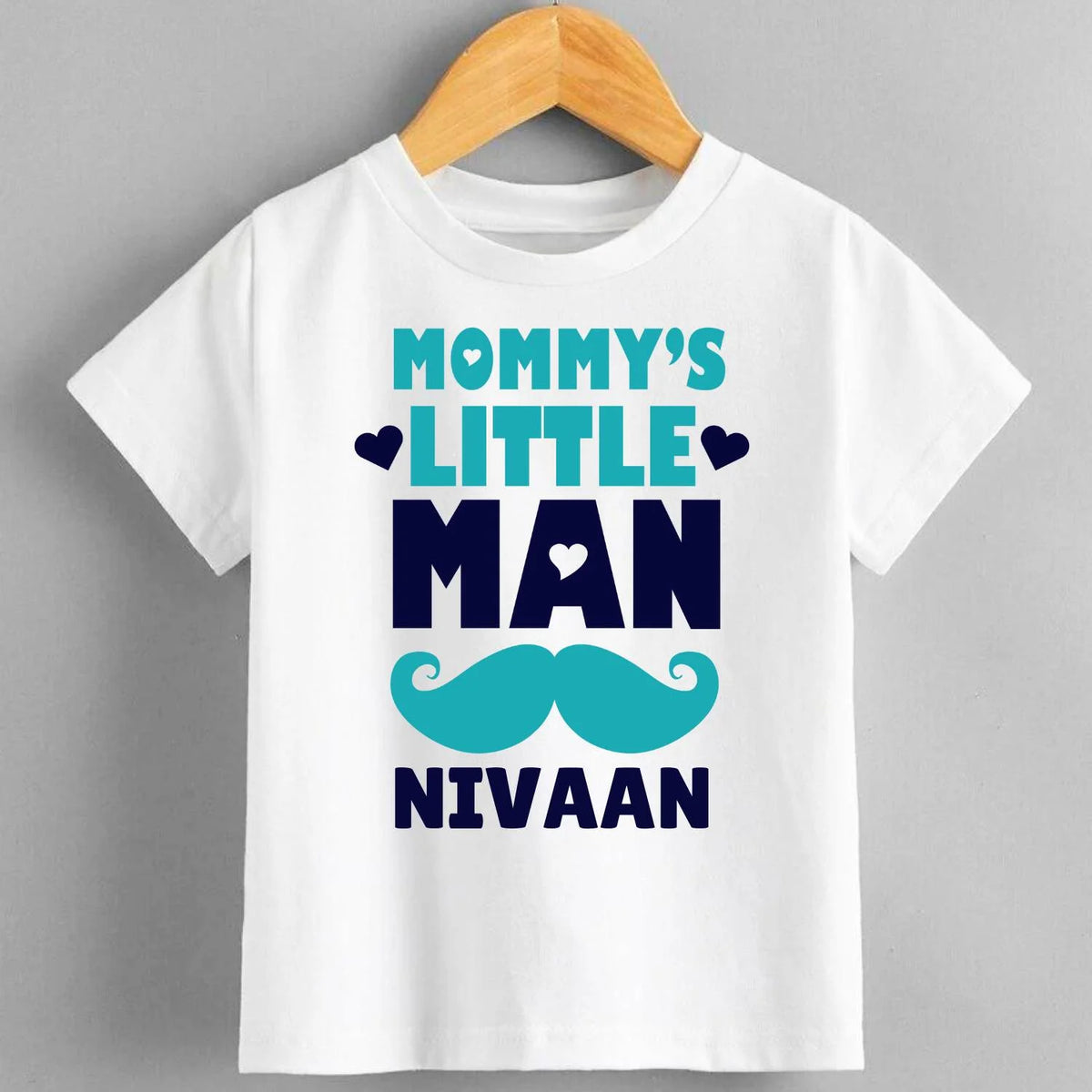 Mommy's Little Man Printed Baby Outfit