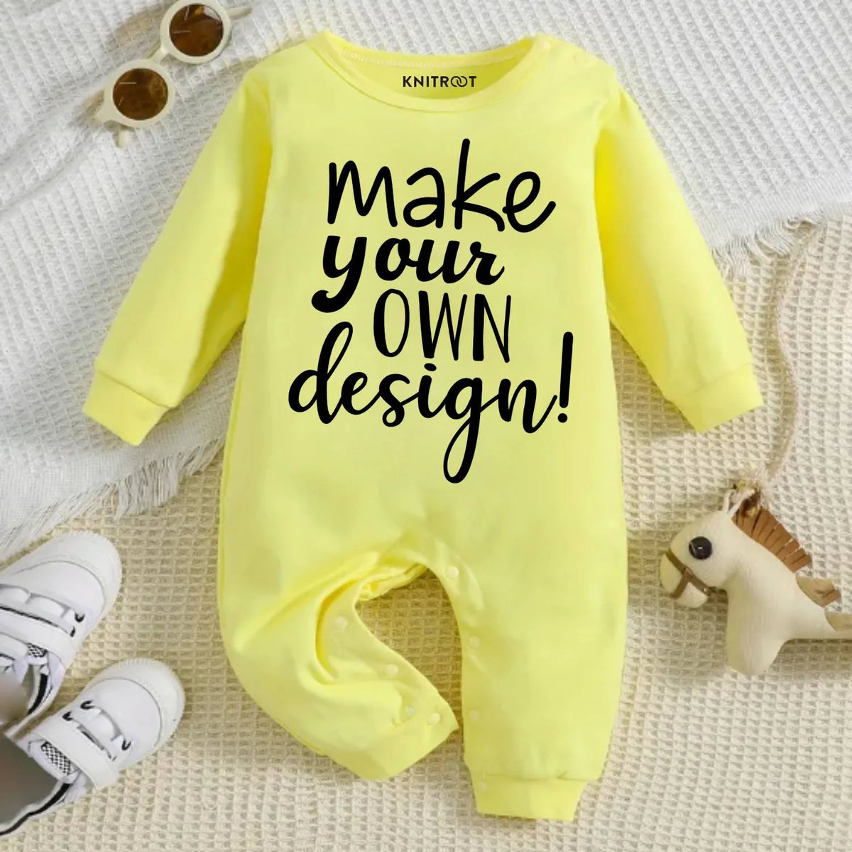 Create Your Own Design On Yellow Jumpsuit