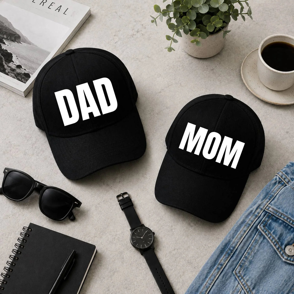 Mom & Dad Combo Black Cap
