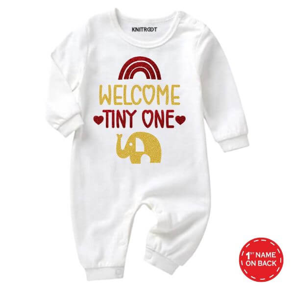 Welcome Tiny One Baby Jumpsuit